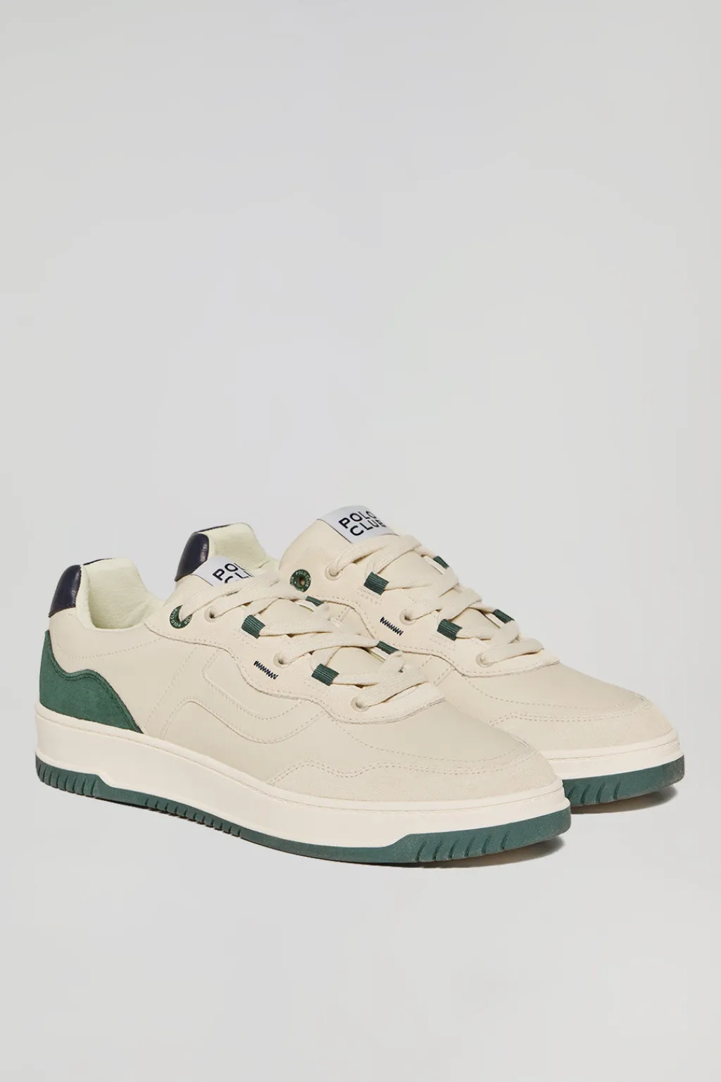 Polo Club Chaussures*Basket casual Cornell en cuir synthétique pour homme avec détails ton sur ton Vert