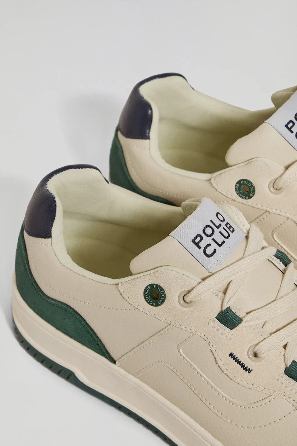 Polo Club Chaussures*Basket casual Cornell en cuir synthétique pour homme avec détails ton sur ton Vert