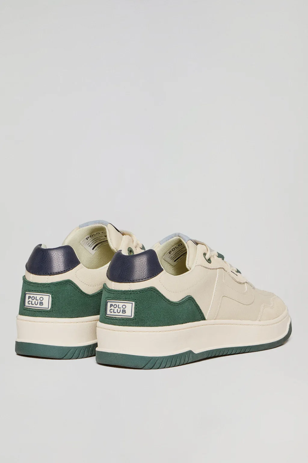 Polo Club Chaussures*Basket casual Cornell en cuir synthétique pour homme avec détails ton sur ton Vert