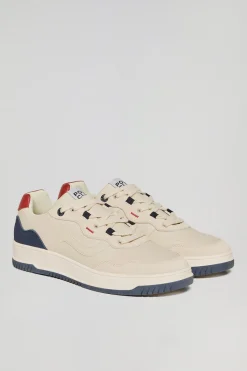 Polo Club Chaussures*Basket casual Cornell en cuir synthétique pour homme avec détails contrastant Bleu Marine