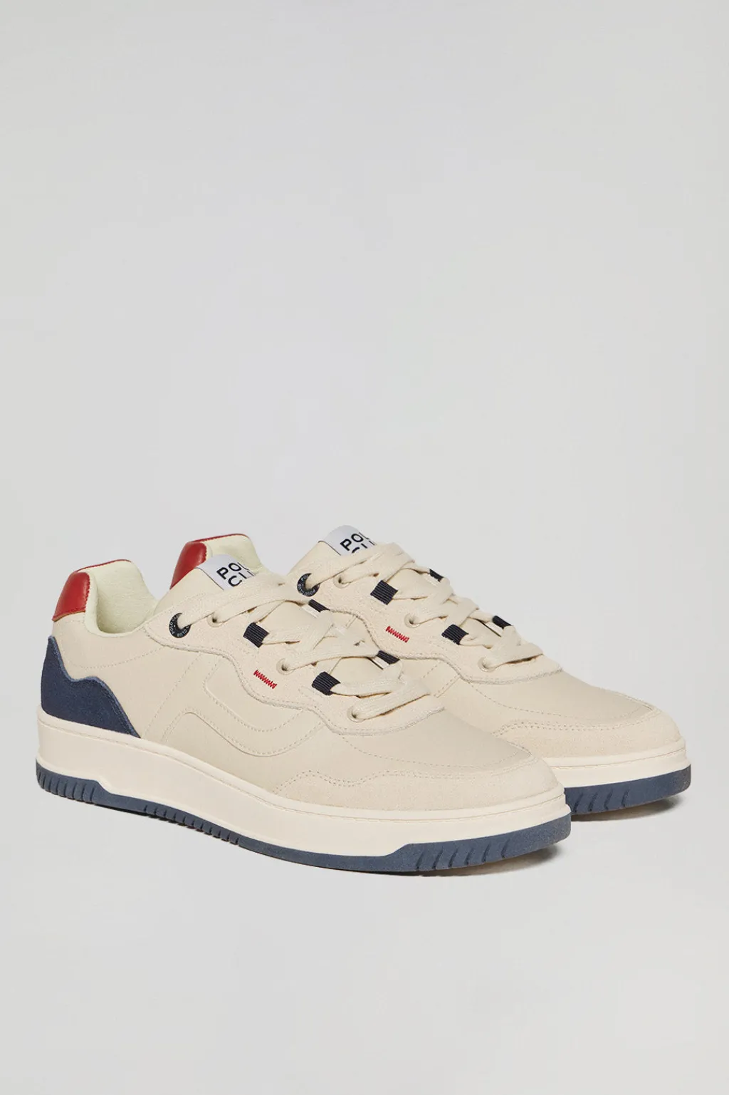 Polo Club Chaussures*Basket casual Cornell en cuir synthétique pour homme avec détails contrastant Bleu Marine