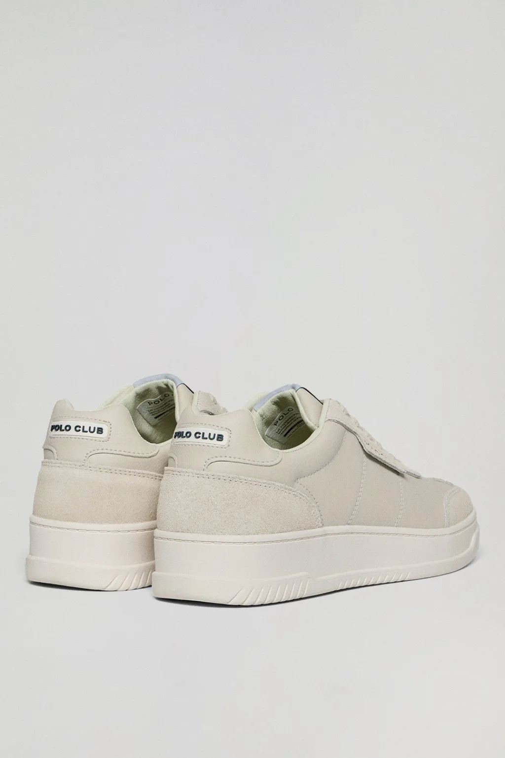 Polo Club Chaussures*Basket casual Milton en cuir synthétique pour homme avec détails ton sur ton Beige