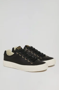 Polo Club Chaussures*Baskets en cuir synthétique Habana es pour femme avec détails Noir