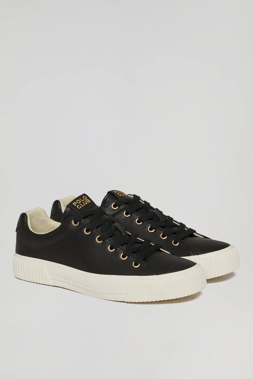 Polo Club Chaussures*Baskets en cuir synthétique Habana es pour femme avec détails Noir