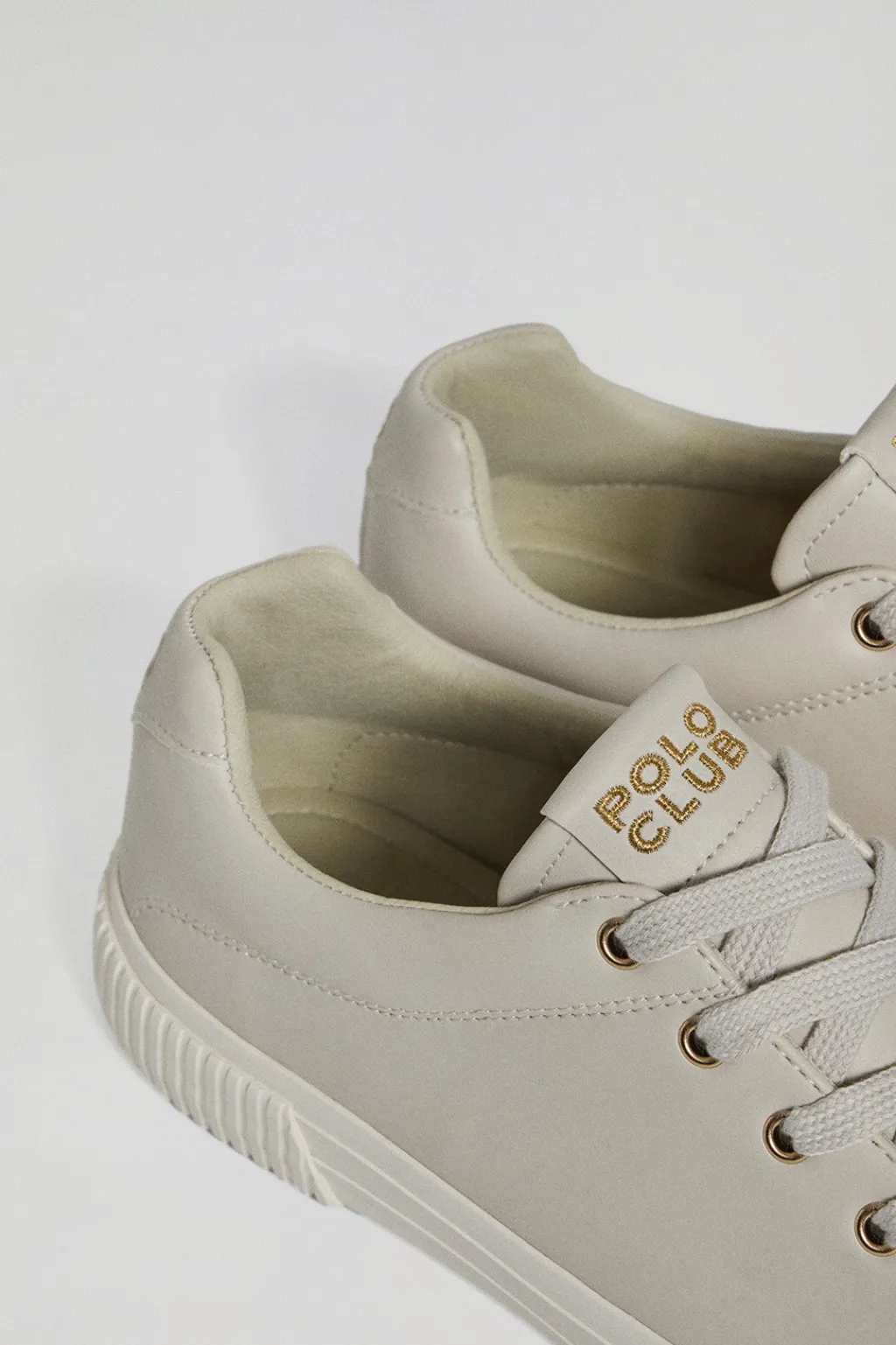 Polo Club Chaussures*Baskets en cuir synthétique Habana couleur pour femme avec détails Beige