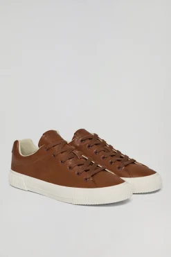 Polo Club Chaussures*Baskets en cuir synthétique Habana couleur pour homme avec détails Camel