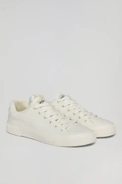 Polo Club Chaussures*Baskets en toile Habana hes pour femme avec détails Blanc