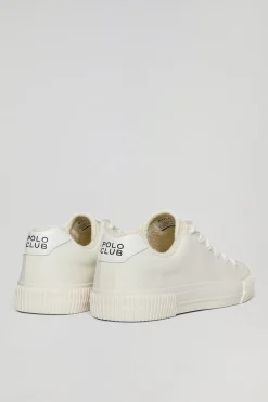 Polo Club Chaussures*Baskets en toile Habana hes pour femme avec détails Blanc