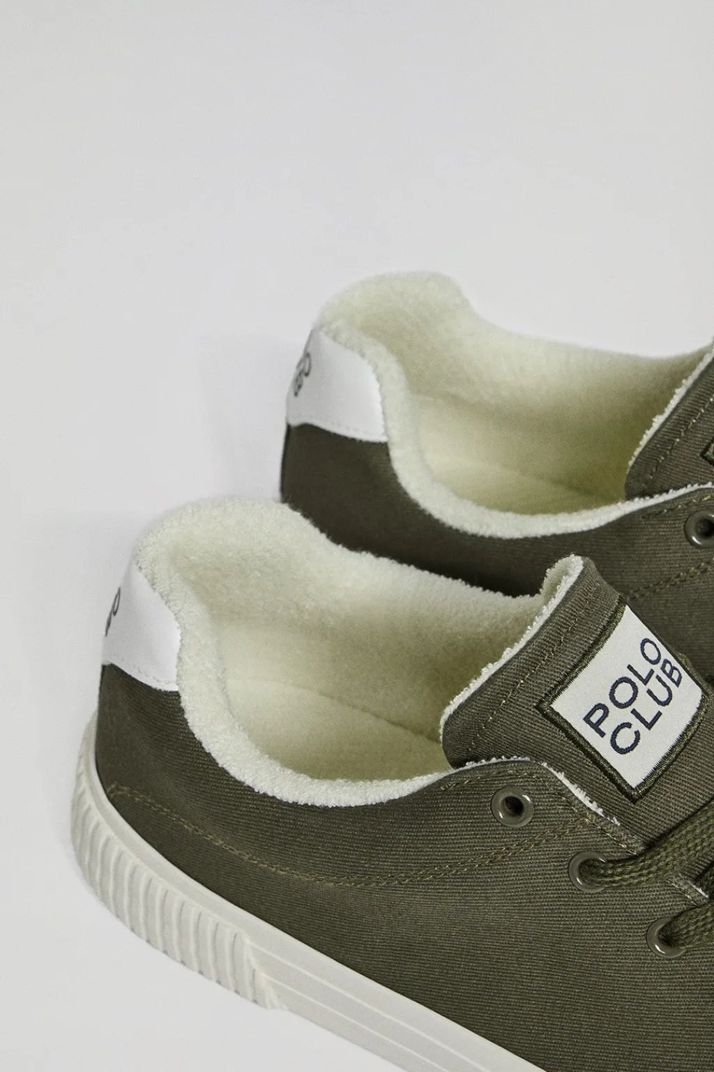 Polo Club Chaussures*Baskets en toile Habana vert pour homme avec détails Kaki