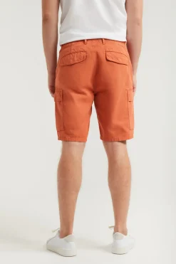 Polo Club Pantalons*Bermuda cargo couleur terre avec logo brodé Terre cuite