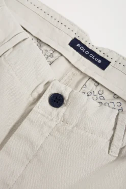 Polo Club Pantalons*Bermuda cargo avec logo brodé Gris clair