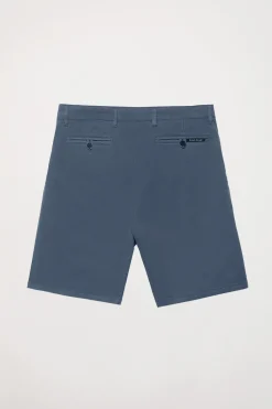 Polo Club Pantalons*Bermuda décontracté bleu avec logo brodé Denim
