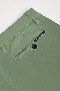 Polo Club Pantalons*Bermuda décontracté vert clair avec logo brodé Vert chaud
