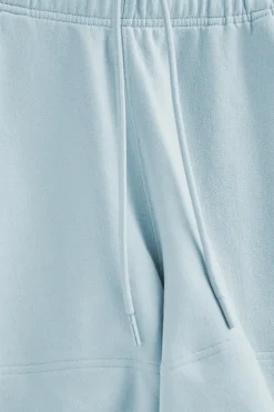 Polo Club Pantalons*Bermuda en coton bleu clair à logo brodé Bleu ciel