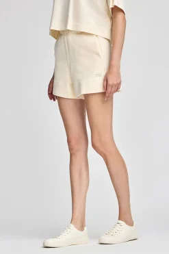 Polo Club Pantalons*Bermuda en coton écru à logo brodé Beige