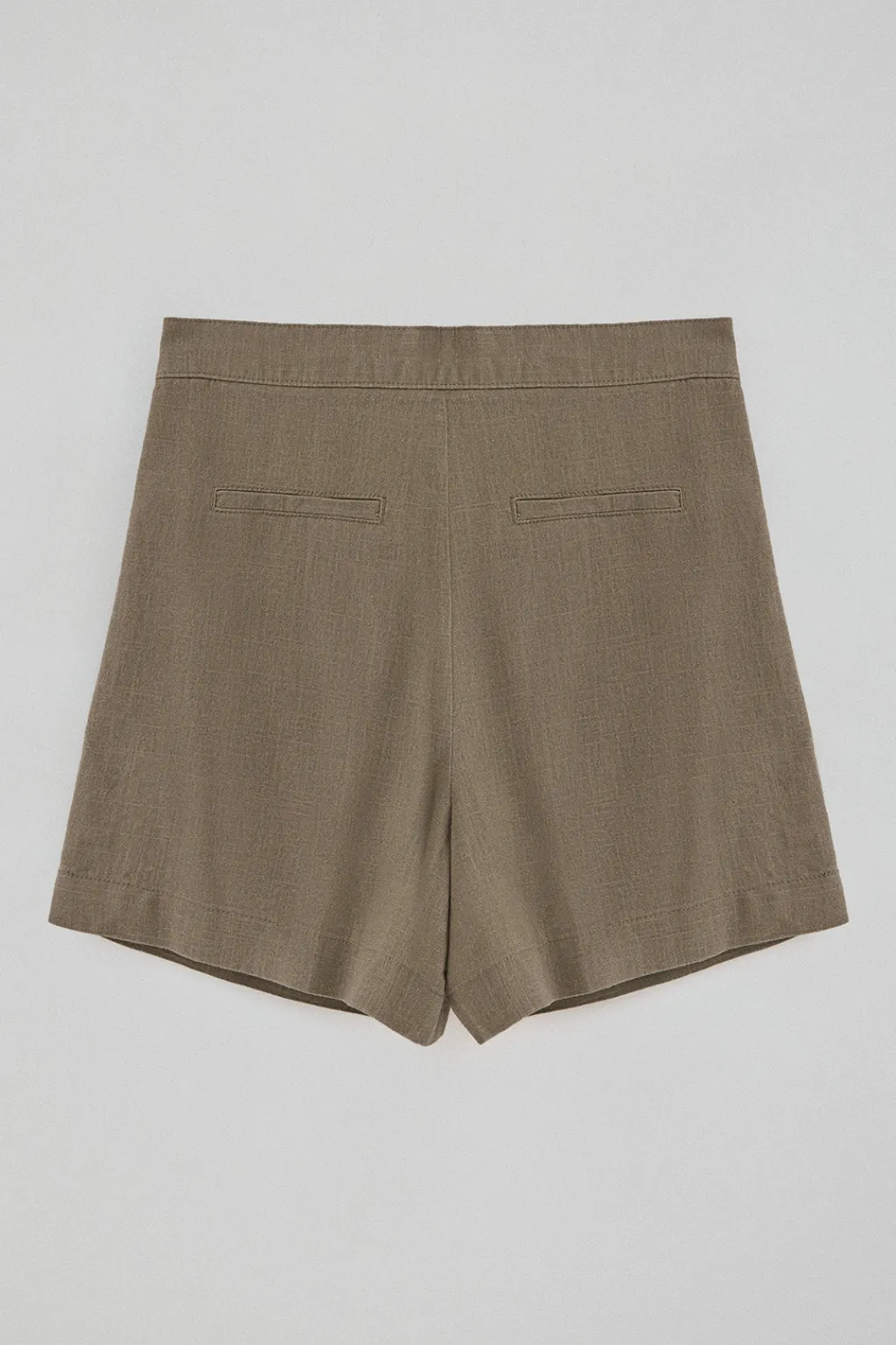 Polo Club Pantalons*Bermuda Soller en lin et coton avec détail Taupe