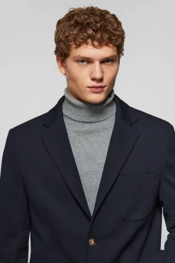 Polo Club Vestes*Blazer boutonné avec détails Bleu Marine
