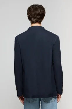 Polo Club Vestes*Blazer en lin boutonné avec détails Bleu Marine