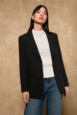 Polo Club Vestes*Blazer boutonné avec détails Noir