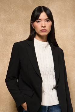 Polo Club Vestes*Blazer boutonné avec détails Noir