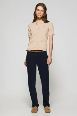 Polo Club Pulls*Cardigan à manches courtes, boutonné, avec logo Rigby Go Beige
