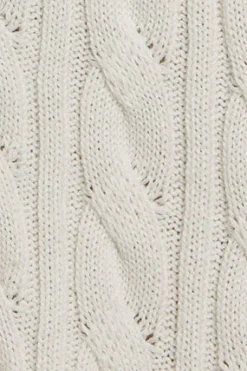 Polo Club Pulls*Cardigan tressé avec fermeture zippée et logo nautique Beige