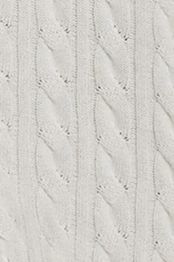 Polo Club Pulls*Cardigan tressé court et boutonné avec écusson nautique Beige