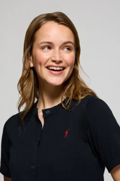 Polo Club Pulls*Cardigan à manches courtes, boutonné, avec logo Rigby Go Bleu Marine