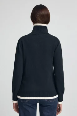 Polo Club Pulls*Cardigan avec écusson nautique Bleu Marine