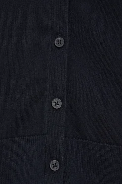 Polo Club Pulls*Cardigan en maille boutonné avec col en V et broderie Rigby Go Bleu Marine