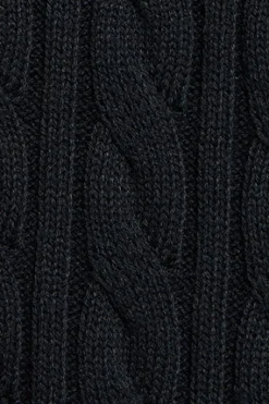 Polo Club Pulls*Cardigan tressé avec fermeture zippée et logo nautique Bleu Marine