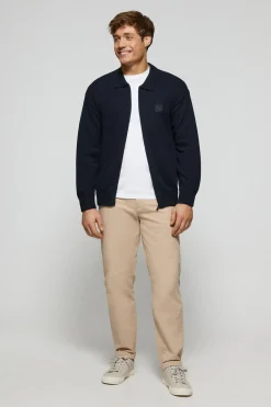 Polo Club Pulls*Cardigan en maille avec logo Bleu Marine