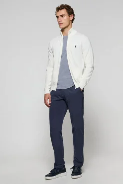 Polo Club Pulls*Cardigan en maille écru et broderie Rigby Go Beige
