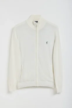 Polo Club Pulls*Cardigan en maille écru et broderie Rigby Go Beige