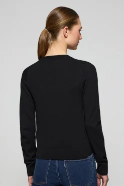 Polo Club Pulls*Cardigan en maille boutonnée avec col en V et broderie Rigby Go Noir