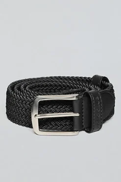 Polo Club Accessoires*Ceinture Baal e tressée avec des détails Noir