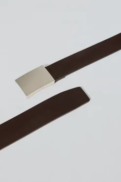 Polo Club Accessoires*Ceinture Bastian Marron avec boucle métallique et gravure Brun