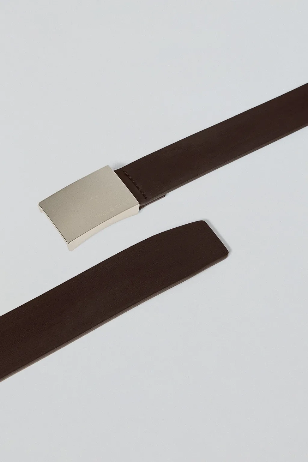 Polo Club Accessoires*Ceinture Bastian Marron avec boucle métallique et gravure Brun