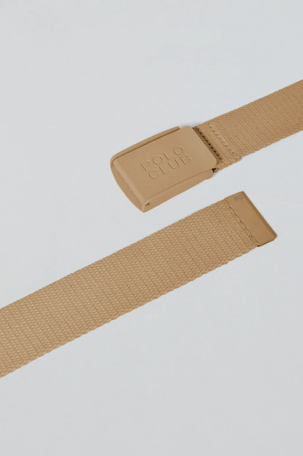 Polo Club Accessoires*Ceinture Brahim en toile avec boucle griffée Camel