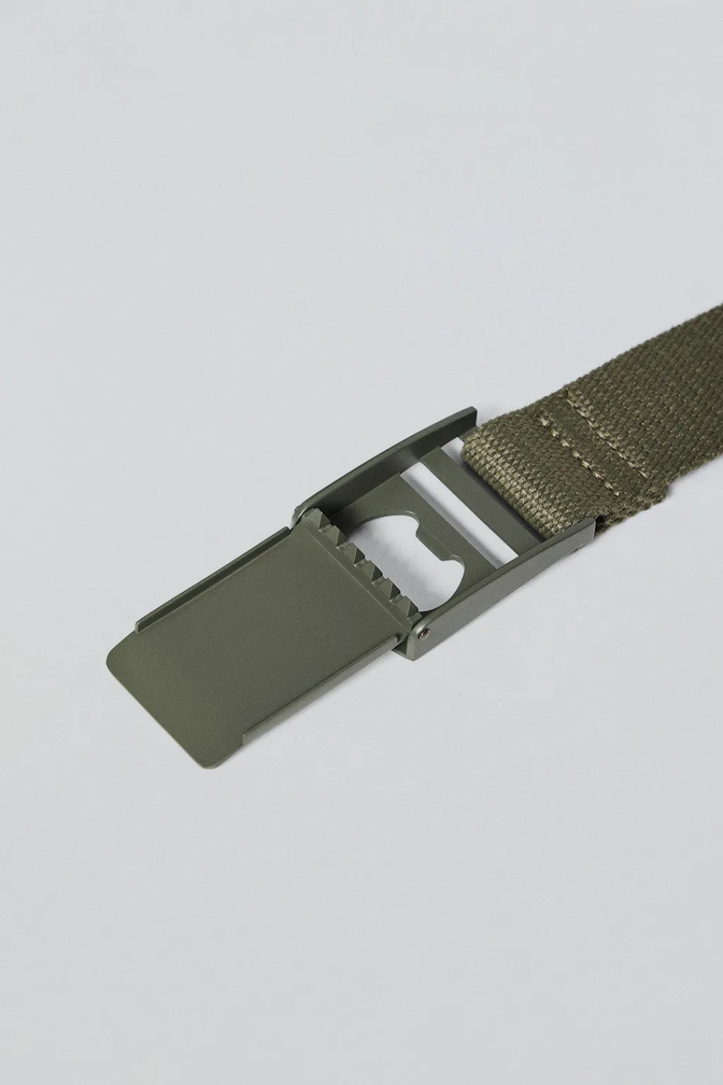 Polo Club Accessoires*Ceinture Brahim en toile avec boucle logo Kaki
