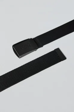 Polo Club Accessoires*Ceinture Brahim en toile e avec boucle logo Noir