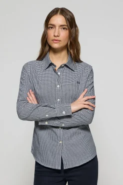 Polo Club Chemises*Chemise à carreaux Vichy e avec un logo brodé contrastant Bleu
