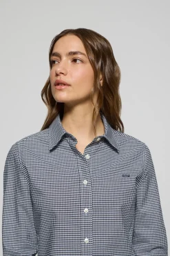 Polo Club Chemises*Chemise à carreaux Vichy e avec un logo brodé contrastant Bleu