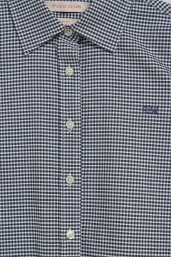Polo Club Chemises*Chemise à carreaux Vichy e avec un logo brodé contrastant Bleu