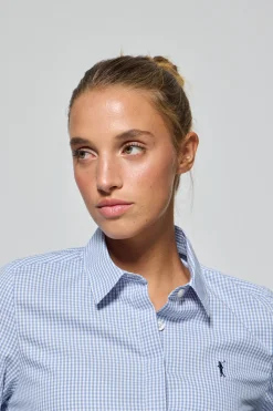 Polo Club Chemises*Chemise à carreaux Vichy e avec un logo brodé Rigby Go Bleu