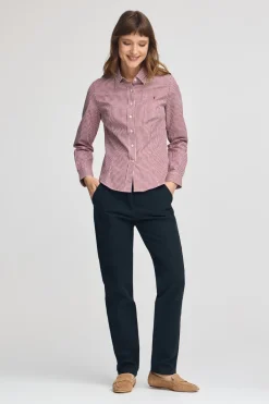 Polo Club Chemises*Chemise à carreaux Vichy bordeaux et logo Rigby Go Bourgogne