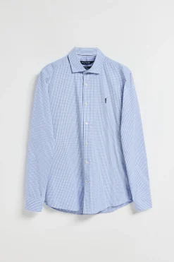Polo Club Chemises*Chemise à carreaux Vichy e en popeline avec un logo brodé Rigby Go Bleu