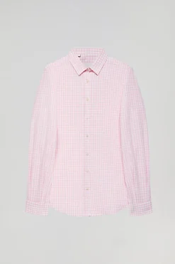 Polo Club Chemises*Chemise à carreaux Vichy et détail Rose