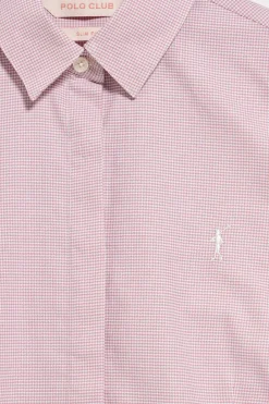 Polo Club Chemises*Chemise à motif pied-de-poule avec broderie Rigby Go Rose