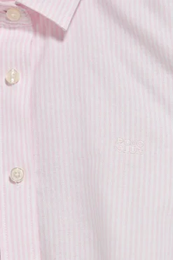 Polo Club Chemises*Chemise à rayures roses avec logo brodé Rose clair